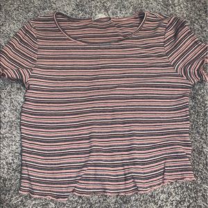 stripped crop top
